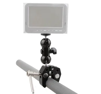 CAMVATE Articulating Magic Super Crab Clamp With 360° Rotate Ball Head Mount For Monitor/ Flash Light / Flash Trigge Supporting