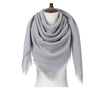 CANCHANGE marka projekt kobiety trójkąty szalik dla kobiet jednolity kolor szaliki zimowe szaliki damskie zimowe szyi nosić panie prezent