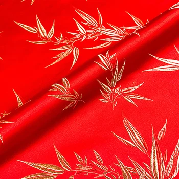 Chiński styl imitacja jedwabiu, satyny brokatem tkaniny żakardowe do szycia пузырькового kimono DIY materiał odzieży