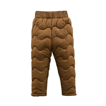 Ciepłe Zimowe Spodnie Dla Chłopców I Dziewcząt Miękki Jednolity Print Sportowe Casual Dla Dzieci, Spodnie Dla Dzieci Niższych Klas