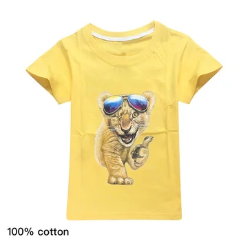Cool for Kids Cartoon T Shirt Children Lion King Simba T-shirt Cute Anime Tshirts Teenage Girls Streetwear Top Boy Clothes