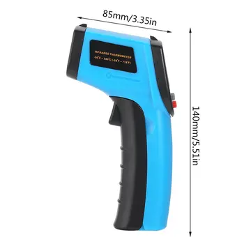 Cyfrowy GM320 termometr na Podczerwień bezdotykowy termometr na podczerwień pirometr IR laserowy miernik temperatury pistolet -50~380C