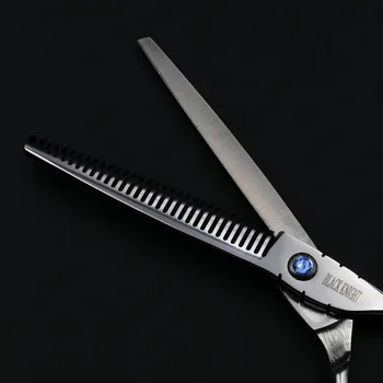 Czarny rycerz 6 cali nożyczki fryzjerskie profesjonalne cięcie i przerzedzanie nożyczki do fryzjera salon