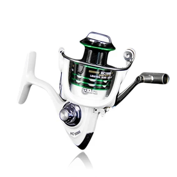 DEUKIO Fishing Reel 3+1BB Spinning Reel High Speed Gear Ratio 5.1:1 5.2:1 Carp Fishing Reels Max Drag Metal Spool Casting Reel