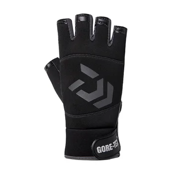 Daiwa Half Finger Gloves 3 rękawiczki bez palców Sport na świeżym powietrzu antypoślizgowa rybackie rękawice ochronne dla mężczyzn wędkarskie akcesoria