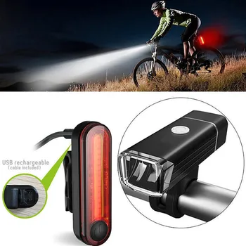 Darmowa dostawa rower reflektor LED USB Akumulator zestaw biżuterii cykl przednie tylne Luz de bicicleta de alta calidad