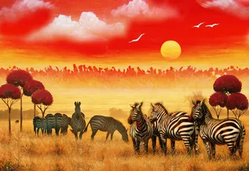 Darmowa wysyłka DIY diamentowa malarstwo nowość mozaika haft domowe i dar towary żywica rzemiosło Afrykańska sawanna Zebra LXY2