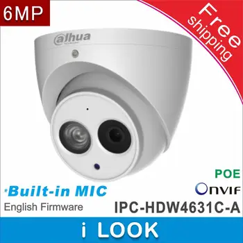 Darmowa wysyłka Dahua Support POE network IP cctv Camera IPC-HDW4631C-A wymiana IPC-HDW1531S wbudowany mikrofon HD 6MP kamera