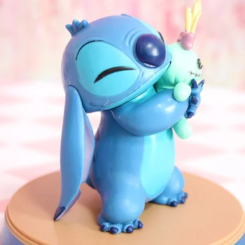Disney movie figures Lilo & Stitch Stitch Scrump Happiness Moment PVC pomnik figurka kolekcjonerska anime model zabawka lalka prezent