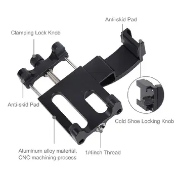 Dla Dji Osmo Pocket Camera Mobile Phone Clip Mount Holder Set Stała Podstawa Aluminiowa Wspornik Handheld Gimbal Camera Accessories