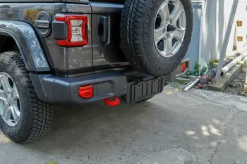 Dla Jeep Wrangler JL od strony kierowcy tylny zderzak буксировочный hak przywracanie буксировочный węzeł