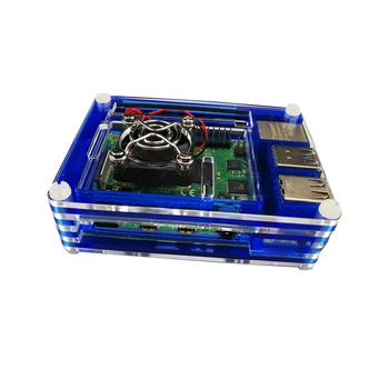 Dla Raspberry Pi 4 Case Akryl 9 Warstw Case Box Shell Enclosure Wielokolorowy Pokrywa Obudowy Do Raspberri Pi 4 Model B