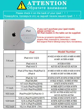 Dla iPad Pro 12.9 2020 Fun Man Funda z Pen Slot Tablet Case Clear Soft Cover iPad 7. generacji, iPad Mini 1 2 3 Case Air 1 2