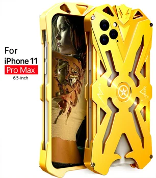 Dla iPhone 11 Pro Max oryginalny ZIMON odporna na wstrząsy ciężkie Zbroje metalowe aluminiowe etui do telefonu iPhone 11/iPhone 11 Pro Case