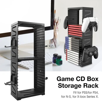 Do PS5 Game Disc Box Storage Rack dla konsoli XBOX Disc dwuwarstwowy uchwyt pudełka do przechowywania Switch Disc Storage Rack