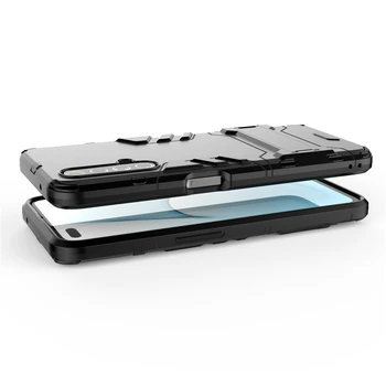 Do Pokrowca Oppo Realme X3 SuperZoom Case Odporna Na Wstrząsy Zderzak Hybrydowy Podstawka Silikonowa Armor Etui Do Telefonu Oppo Realme X3 Cover 6.6