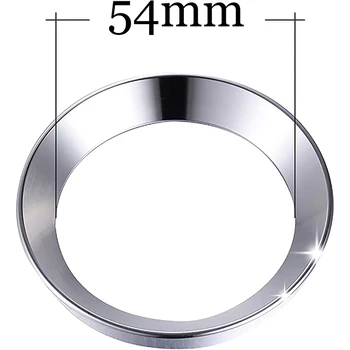 Dozowania pierścień 54 mm dozowania, pierścień ze stali nierdzewnej dozowania pierścień Espresso urządzenia dozujące lejek kawowy Протафильтр pierścień портафильтра 54 mm