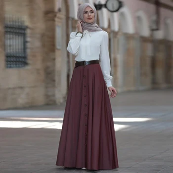EID Kaftan Abaya Dubaj Turcja Islamski Hidżab Sukienka Kobiety Абаяс Kaftan Ramadan Turecki Islam Odzież Szlafrok Djellaba Femme Musulman