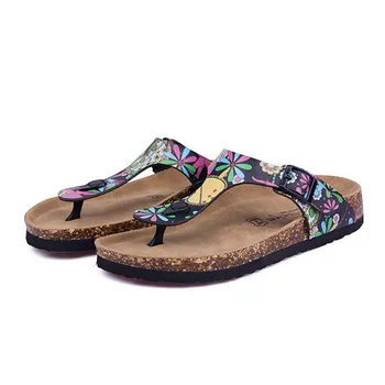 FeiYiTu New Beach Cork Flip Flops Slipper 2017 Casual Summer Mixed Color Outdoors Valentine Flat Sandals Shoe Plus Size 35-44 45