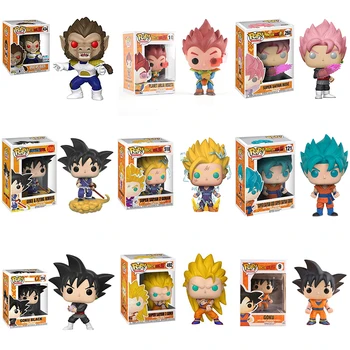 Funko POP Dragon Ball Super Saiyan Goku Vegeta Anime Figure oryginalne pudełko PVC figurki bohaterów Brinquedo kolekcjonerska model Toys2F63