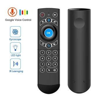 G21 PRO Voice Remote Control 2.4 G bezprzewodowa klawiatura Air Mouse z IR nauczanie żyroskopami dla Android TV Box H96 MAX X3 Pro AM6 Plus