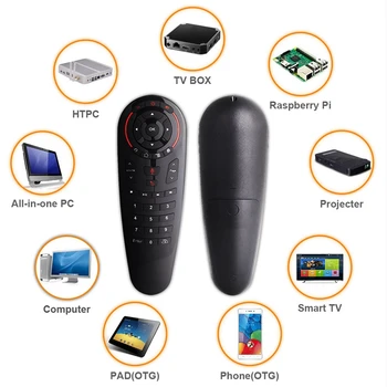 G30S 2.4 G bezprzewodowy pilot zdalnego sterowania Voice Air Mouse 33 klawisze IR Learning Gyro Smart Remote Sensing dla gry Android Tv Box