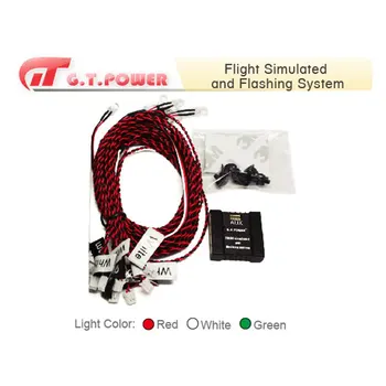 GT Power Flight programem simulated and Flashing System nawigacji lampa do samolotu zdalnie sterowane model samolotu sterowanie radiowe