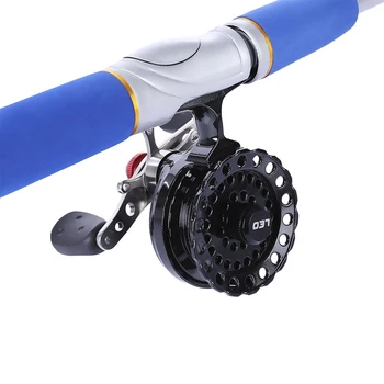 Gorąca sprzedaż LEO DWS60 4 + 1BB 2.6:1 65MM Fly Fishing Reel Wheel with High Foot Fishing Reels Left/Right Hand Fishing Reel Wheels