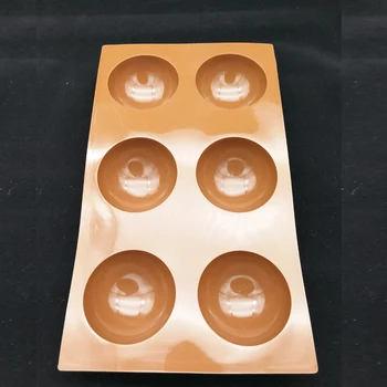 Gorący 6 otworów полусферический Silikonowe formy ciasto 3D fondant czekoladowy mydło formy DIY pieczenia Ciasto dekoracji narzędzia silikonowe formy