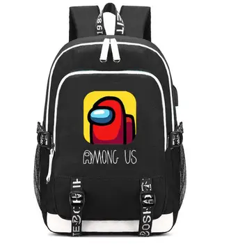 Gra wśród nas plecak na laptopa torba szkolna dla dziewcząt, chłopców, nastolatków, plac fajna мочила