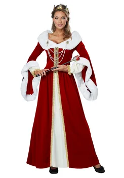 Halloween Sexy Królewska Retro Para Cosplay Kostium Europejski Trybunał Król Królowa Christmas Party Dress