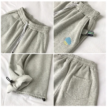 Hirsionsan odzież sportowa Spodnie osób 2020 Sznurek casual loose chłopiec kostki spodnie 5 kolorów pogoda graficzny rzodkiewki spodnie
