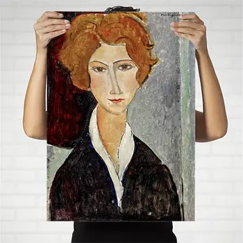 Home Decor Canvas Print Art Wall Pictures Plakat, Druk Na Płótnie Obrazy Włochy Amedeo Modigliani, Portret 3