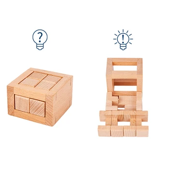 Hot Sell unlock 3D Breakout 2 Educational Toy Educational Wood Puzzles for Adults Kids Brain Teaser Children Antistress Gifts