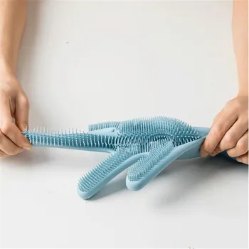 Hot mijia JJ Magic Silicone Cleaning Gloves Insulation non-slip Dishwash Gloves Double-sided Wear Gloves for xiaomi Home Kitchen