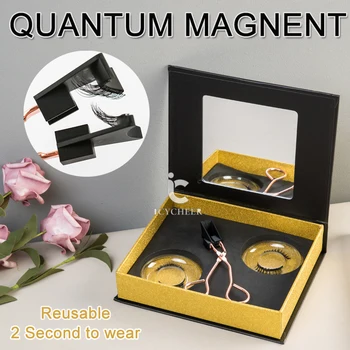 ICYCHER 2020 nowy kwantowy magnetyczny zestaw do rzęs miękki Magnes bez kleju magnetyczne rzęsy miękkie magnetyzm magnetyczny