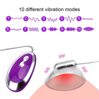 IKOKY sutek przyssawki wibrator piersi Zwiększyć masażer język wibrator sex zabawki dla kobiet sutek przyssawki elektryczny laktator