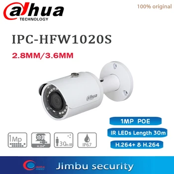 IPC-HFW1020S Dahua 1MP POE Kamera H. 264 Mini-Bullet Network IP67 IR30M 2.8 mm obiektyw stałoogniskowy ay/Noc(ICR) 3DNR 25 / 30fps