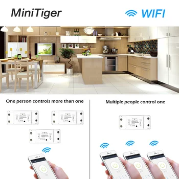 Inteligentny dom Tuya WiFi Smart Light Switch uniwersalny wyłącznik czasowy Smart Life APP bezprzewodowy pilot zdalnego sterowania z Alexa Google Home
