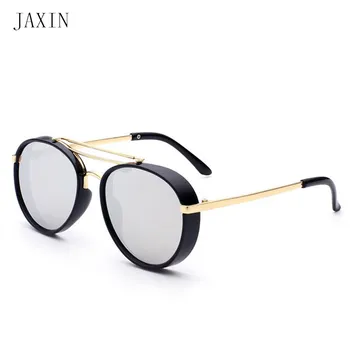 JAXIN moda okrągłe okulary dla dzieci dziecięce oczy retro okulary chłopcy dziewczęta Kawaii okulary okulary UV400 Gafas de sol