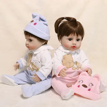 JINXIN Princess 45CM Cute Rebon Bebe Doll Full Silicone No Function Toy Wodoodporny Bath Play Baby Dolls realistyczny, prawdziwy prezent dla dzieci