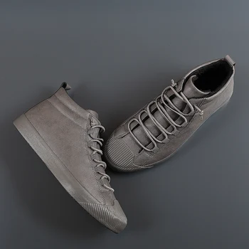 Jesień zima męskie obuwie skórzane męskie klapki obuwie męskie czarna moda ciepłe buty do biegania