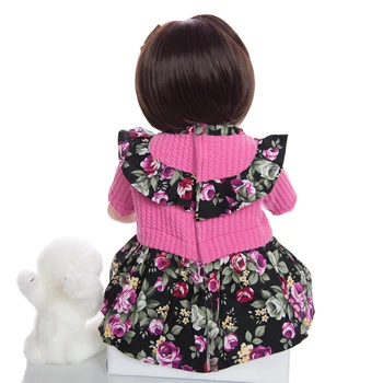 KEIUMI pełna silikonowy ciało Reborn Baby Girl Doll Toys realistyczna uczyć niemowlaki księżniczka lalka dla dziecka prezent na Urodziny, prysznic, zabawki