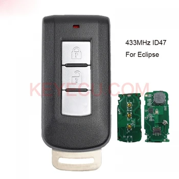 KEYECU Keyless Entry Remote Fob Smart Key 2 Przycisk 433 Mhz ID47 chip do Mitsubishi Eclipse Cross 2017 2018 2019 2020