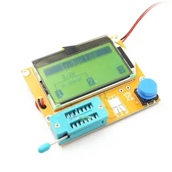 LCR-T4 cyfrowy LCD tranzystor tester miernik podświetlenie dioda Trioda pojemność ESR metr dla MOSFET/JFET/PNP/NPN L/C 1