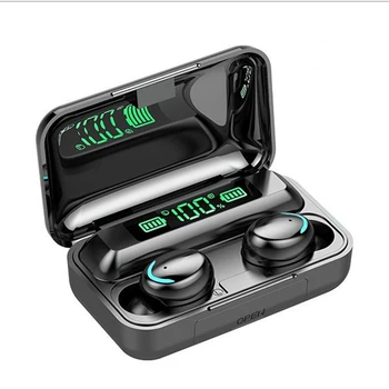 LED Bluetooth, słuchawki Bezprzewodowe mini słuchawki TWS sterowanie dotykowe sportowy zestaw słuchawkowy redukcja szumów wodoodporny 9D dźwięk HiFi