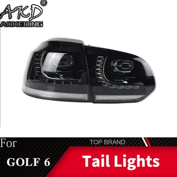 Lampa tylna do VW Golf 6 2009-2012 R20 MK6 led tylne światła przeciwmgielne światła do jazdy dziennej DRL tuning samochodów, akcesoria samochodowe