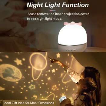 Led muzyczny projektor Sky Night Light Planet music magiczny projektor LED Lamp Colorful Rotate Flashing Star Lights Colorful
