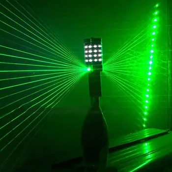 Led Стробоскопическая pałka z 2 głowicami światła laserowego akumulator butelka szampana migający różdżka serwis zimne ognie KTV Bar Club Decor