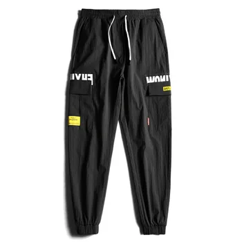 Letnie oddychające męskie spodnie Harajuku BF Japan Style High Streetwear Sweatpants Cool Boys Pencil Spodnie Joggers